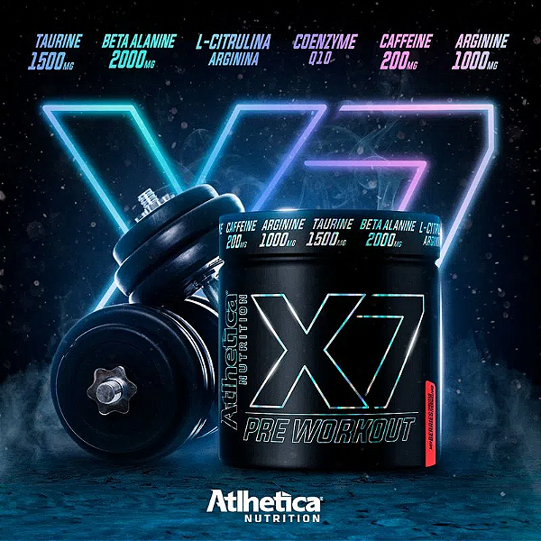 X7 PRE WORKOUT - 300g - ATLHETICA NUTRITION
